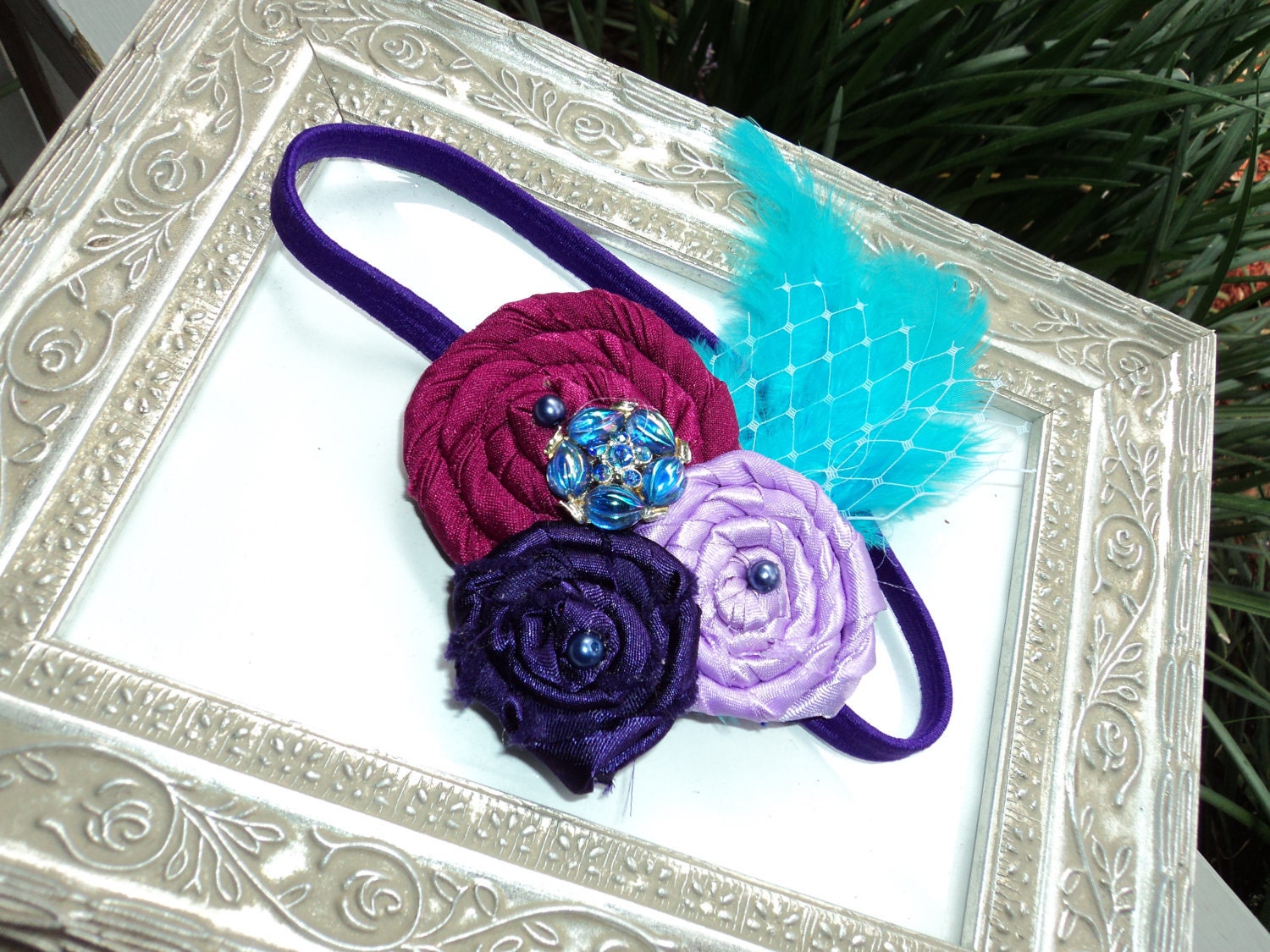 Gorgeous Posh Take Me out to the Ball game Baseball Red Navy rosetti flower Headband Baby & girls photograpy prop Bow Rosette