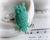 Ring Teal Green Owl