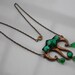 Reserved for Thunkinduncan1920's Art Deco Vauxhall Green Glass Necklace