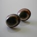 Vintage Operculum Shell Earrings Sterling 1930's