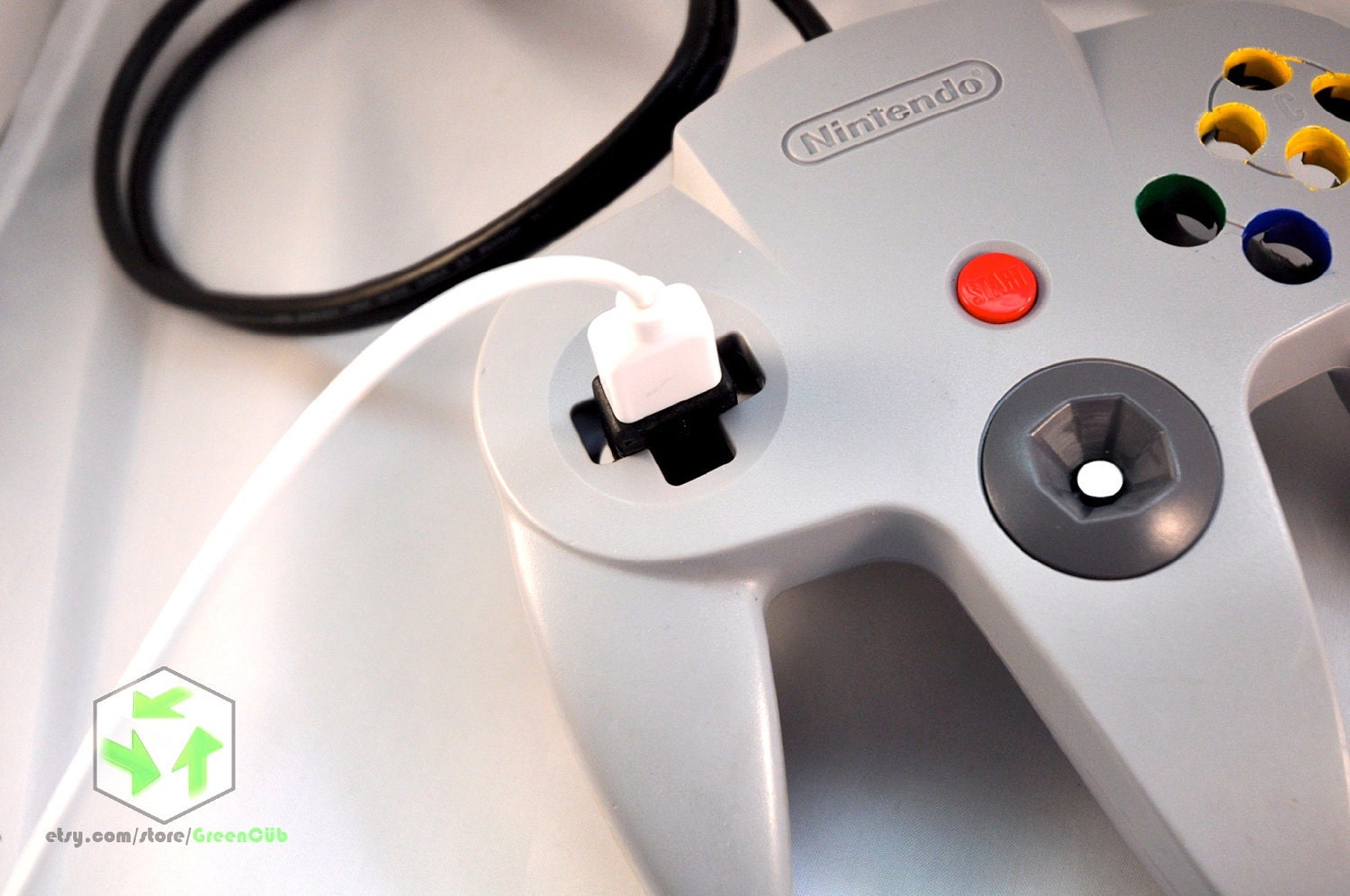 Upcycled Nintendo 64 Controller Desk-Mate w/ USB Extension