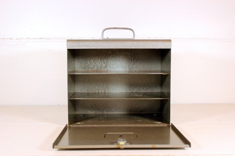 Vintage Brumberger Metal Film Storage Box, Industrial Box, 6 Available
