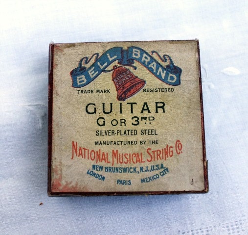 Vintage Guitar Strings G or 3rd  National Musical String Co. Vintage