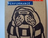 What an eccentric performance.  Handmade card