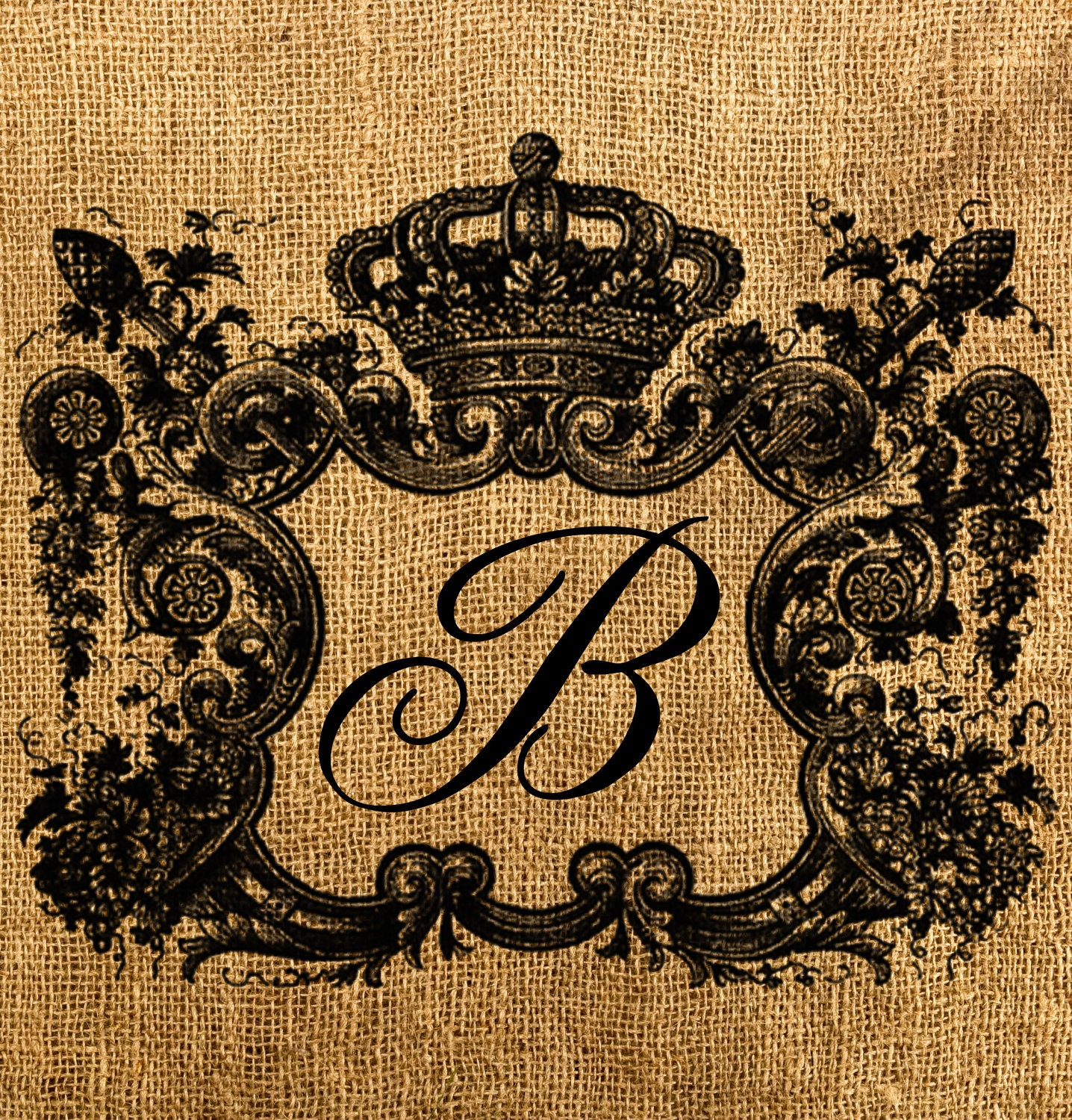 Initial Letter B In Ornate Frame Digital Image Download By Mazix