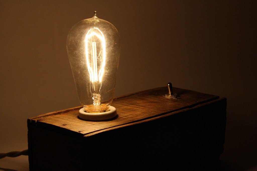 turquoise box lamp