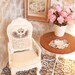 White armchair doll house
