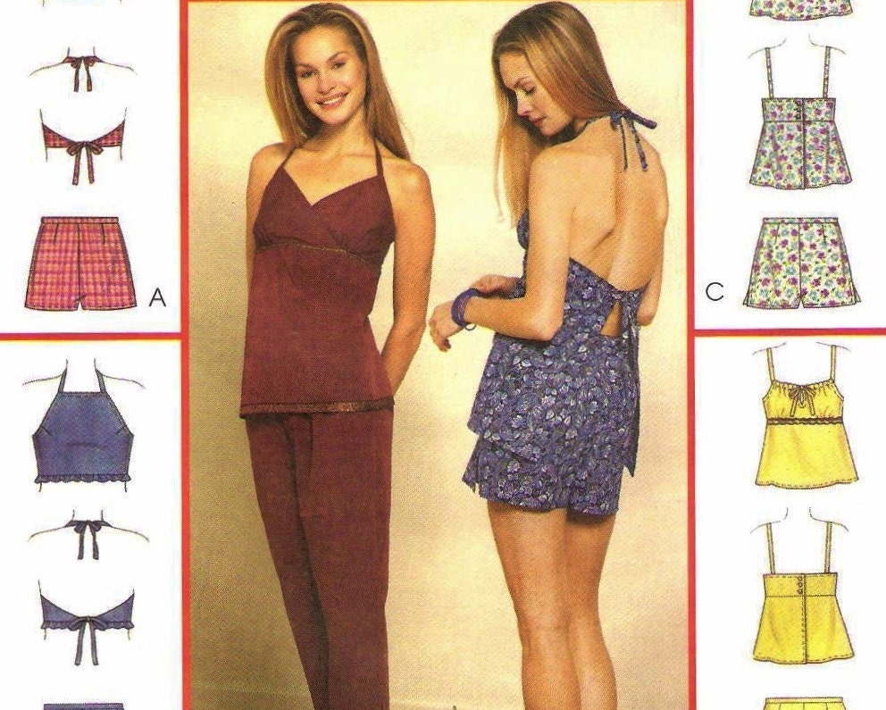Boho Halter Tops McCalls 2757 (Womens sizes 8-10-12)