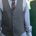Gray Plaid Vest