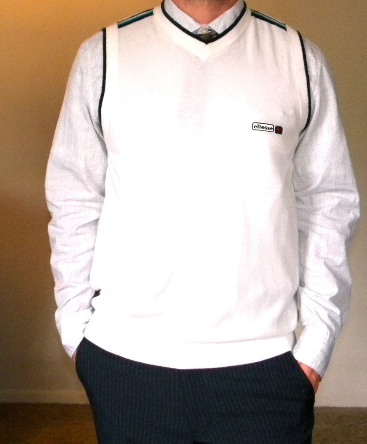 sweater vest with white t shirt