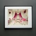 Paris Photo. Fine Art Photography. Versailles Princess Room. Marie Antoinette. Fuchsia Pink White Gold. Rococo. Nursery Art. Size A4