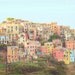 Pretty Pastel Town. Cinque Terre. Italy Photo. Fine Art Photography. Home Décor. Wall Art. Cottage Chic. Size A4