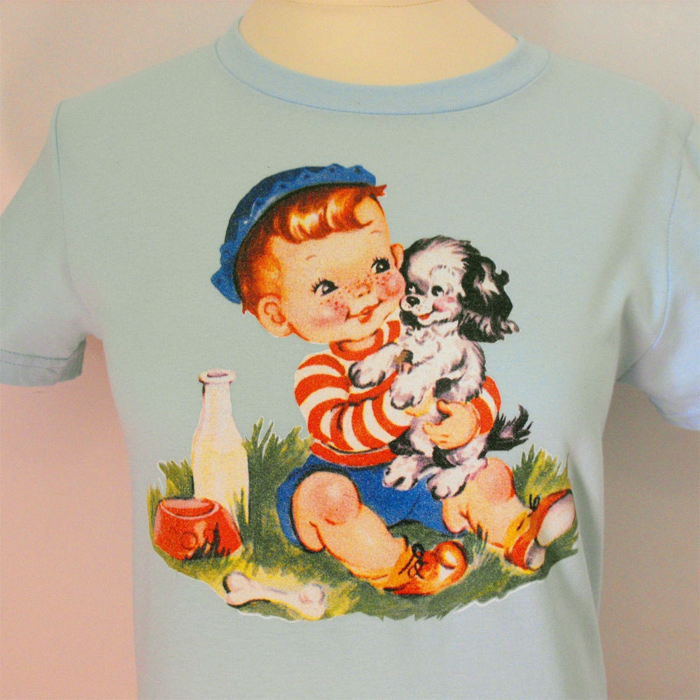 Puppy and Boy T-Shirt