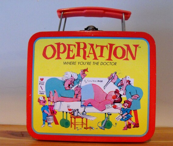 Vintage Operation Game Lunchbox by jollywolly on Etsy