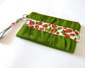 Zippered pouch - Strawberry Swing