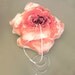 Weddings Pillow Ring Bearer: Unique Design Pink Rose Flower Baby Shower Cushion. Handmade, OOAK