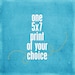 One 5x7 Print - Your Choice of Design and Colour