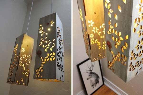 Beetle Kill Pine Hanging Lamp