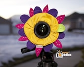 Shutter Buddies FLOWER with SQUEAKER camera bling for lens- Ready to ship