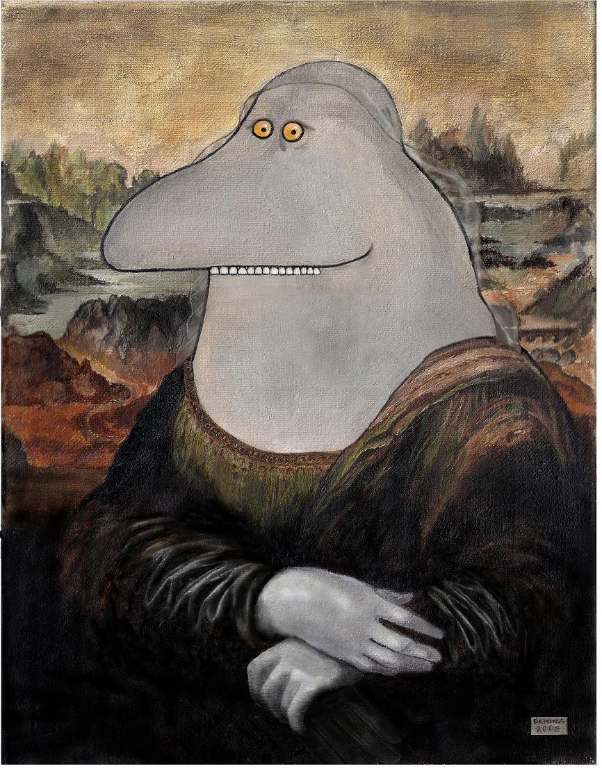 Morralisa mumin/Da Vinci patische 27 x 35 cm, unframed