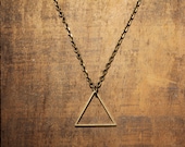 Triangle Necklace by We Are All Smith - Jewlery for men and women - Brass - Chain necklace