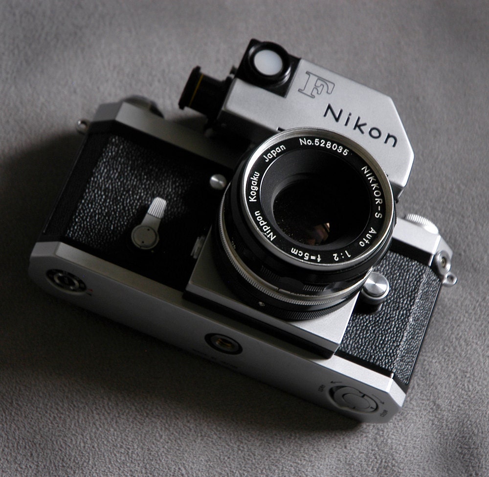 Vintage Nikon camera rare 35mm film camera Nikon Photomic F, early 1960s camera