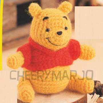 Crochet doll amigurumi PDF pattern - Winnie the Pooh mini
