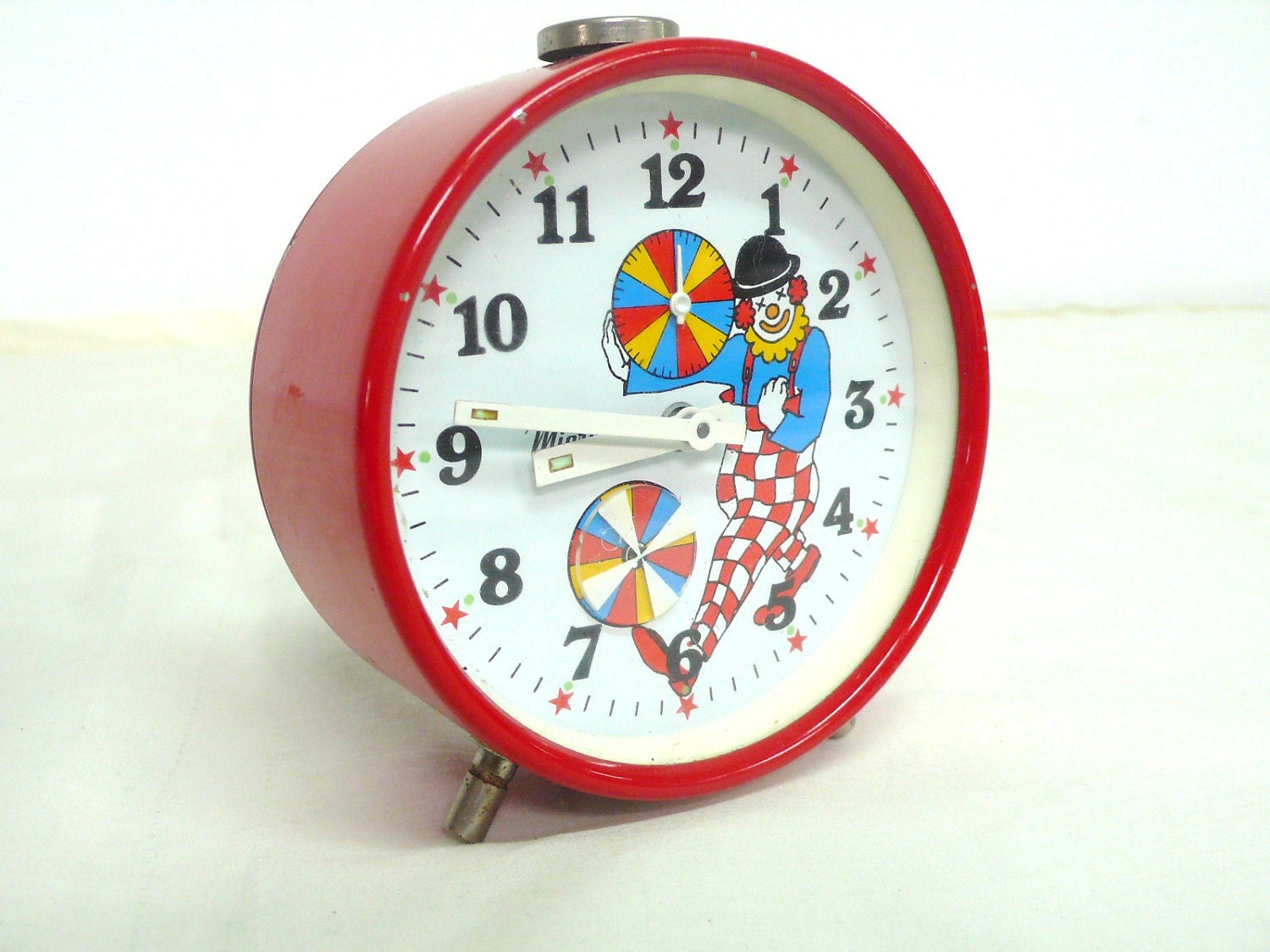vintage MICRA alarm clock circus theme
