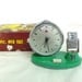 vintage alarm clock with date aqua blue color