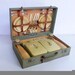 vintage mid century sirram picnic basket