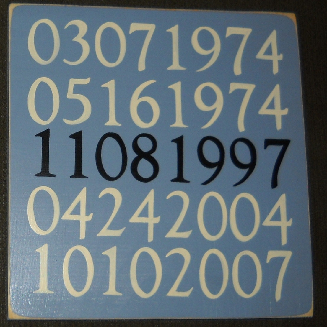 Life Moments On This Day BIRTHDATE Custom Family Tree Sign Plaque Personalized HP Wood U Pick Colors