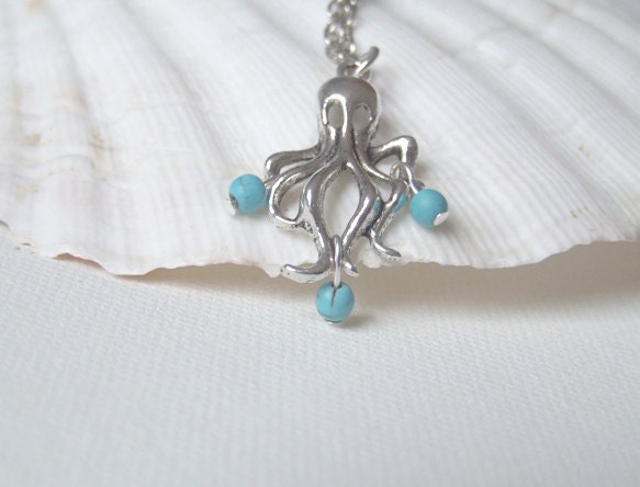 Abyss - Octopus Necklace - gift under 20