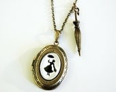 Silhouette Locket -  Mary Poppins