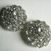 RESERVED Vintage Rhinestone Brooch Pair