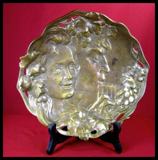 Bronze Footed Fruit Bowl c1900