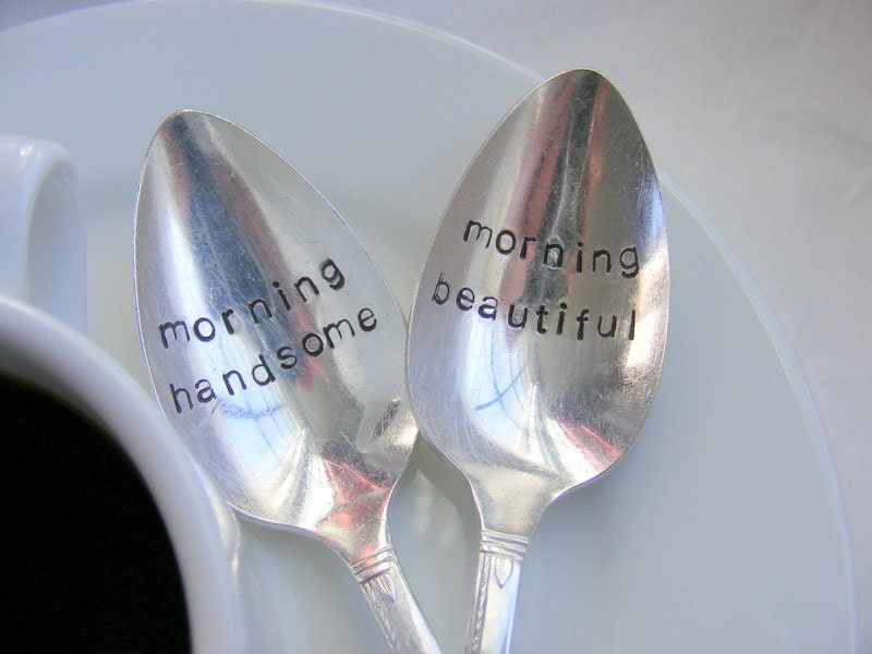 Hand Stamped Coffee Spoons