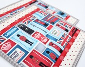 London Calling - Handmade Quilted Potholders - Set of Two