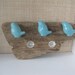 Drift Wood Bird and Crystal Wall Hook/Knobs