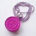 Metallic Purple Oreo Necklace