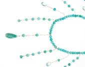 Statement Bridal Necklace/Spring Weddings/Spring Turquoise Trends for Brides