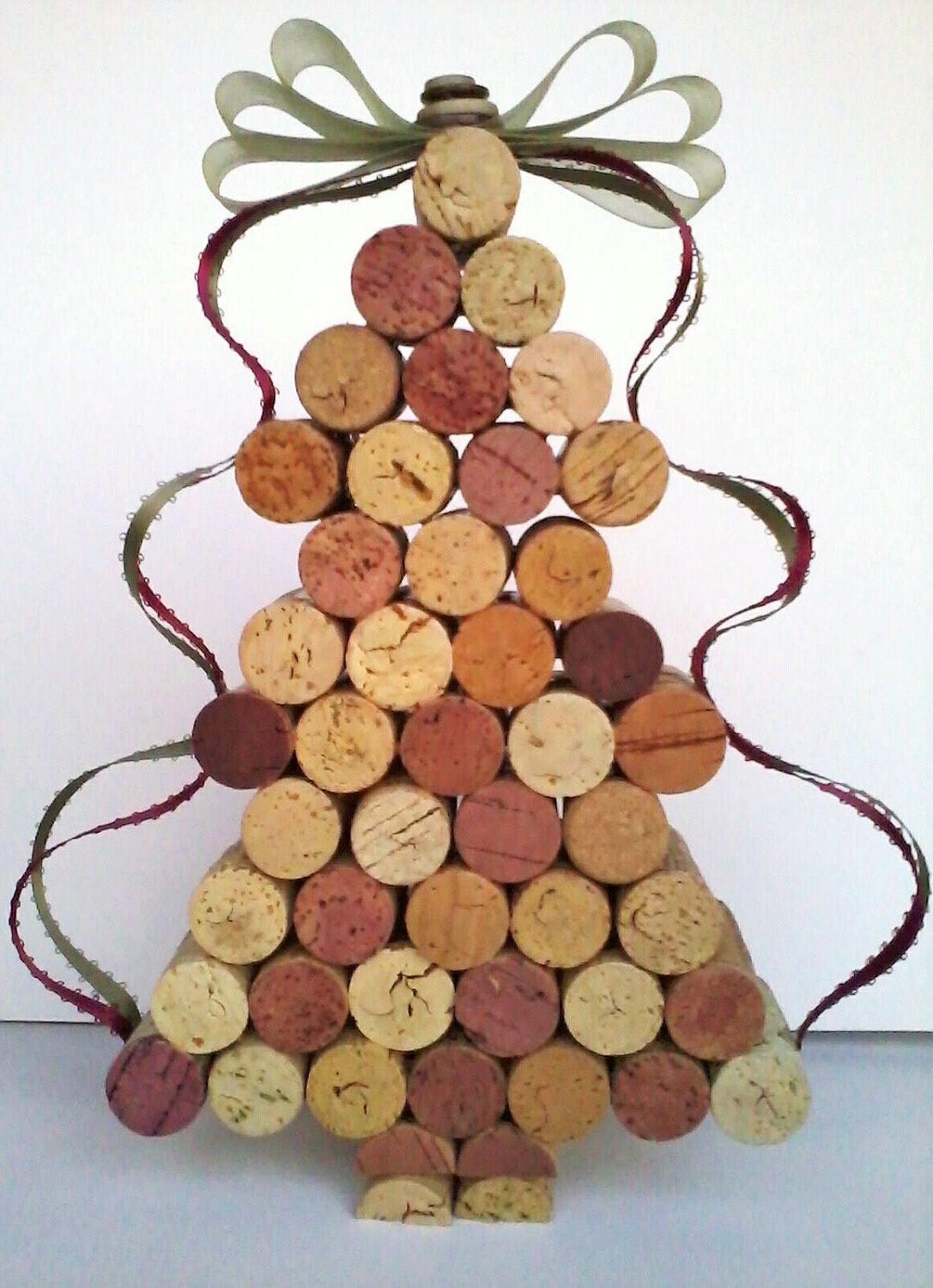 Beautiful Wine Cork Christmas Tree Decoration