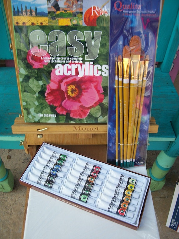 Acrylic Painting Gift Set. Brand New by WhiteDoveTreasures on Etsy