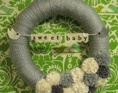 Sweet Baby Gender Neutral Nursery Wreath