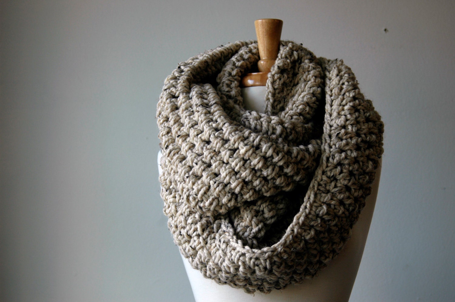 Neck Warmer, Scarf, Infinity Scarf, Circular, Scarf, Cowl (The Abington Warmer in oatmeal)