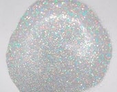 Rainbow Silver SOLVENT RESISTANT HOLOGRAPHIC Glitter 0.015 Hex  - 1 Fl. Ounce for Glitter Nail Art, Glitter Nail Polish and Glitter Crafts