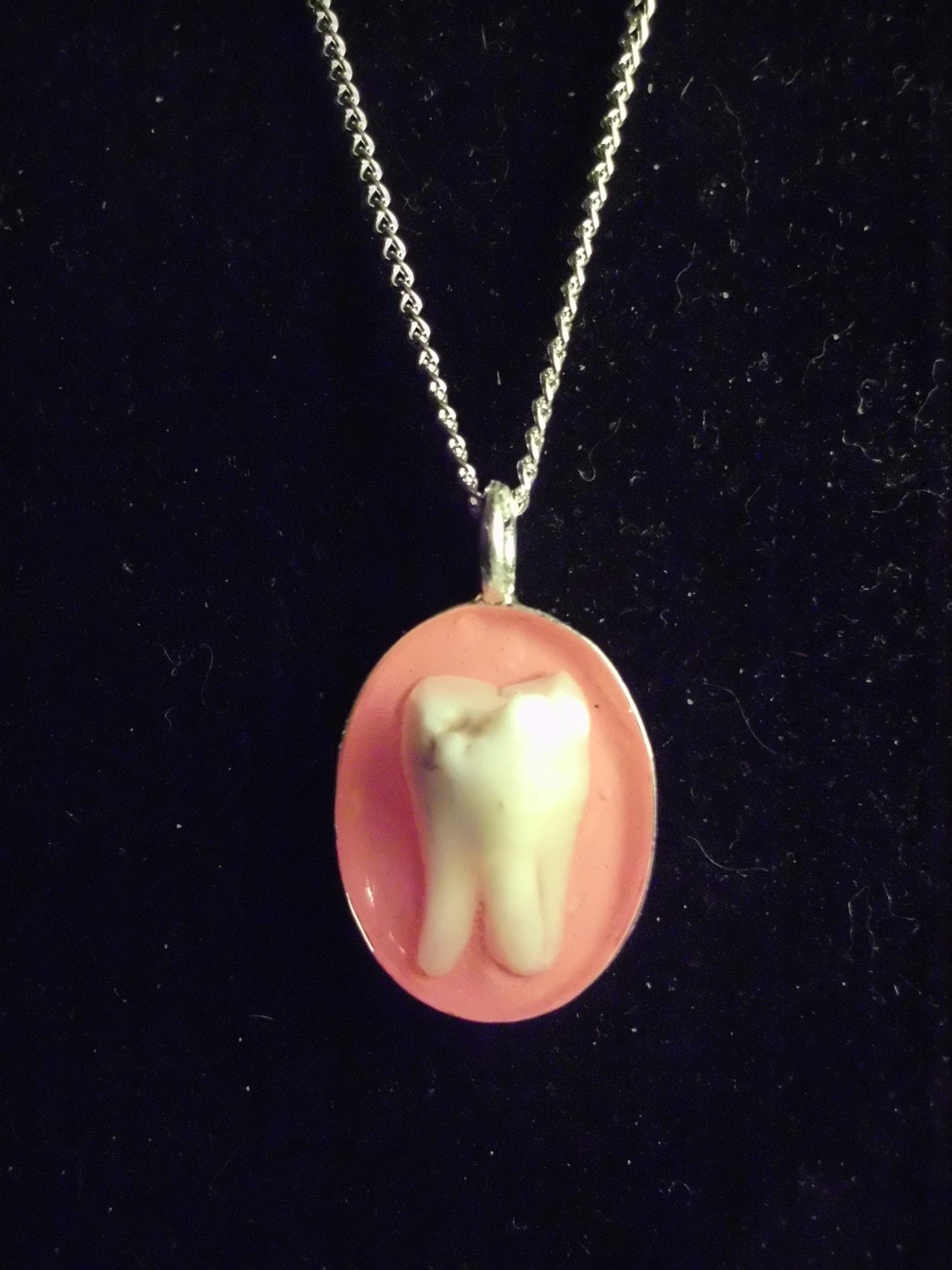 Root Canal Necklace in silver