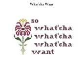 Swagger: What'cha Want Cross Stitch Pattern
