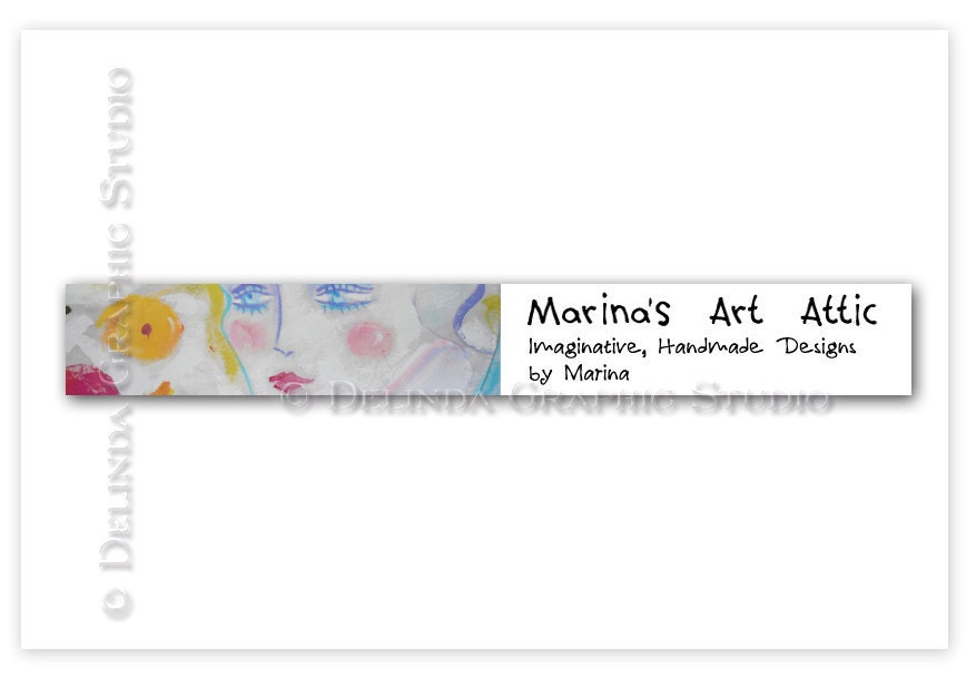 Etsy Shop Banner Customized JUST For YOU reserved for Marina