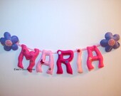 MARIA Name Banner, Children Birthday, Kids Room Decor