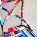 4 x colorful Thonet dining chairs (custom order)